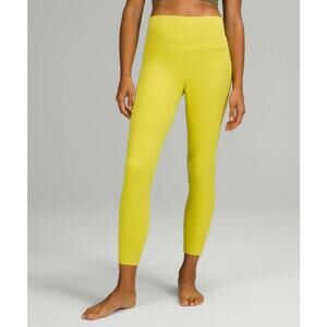 Lululemon Align HR Pant 25" Size 8 Yellow EUC